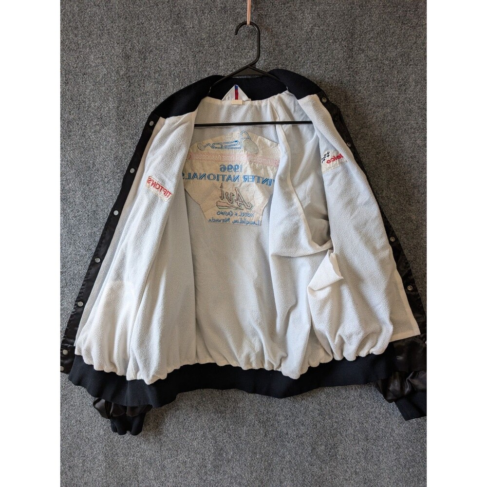 Vintage 90s WestArk Racing Bomber Jacket 3XL AC Delco ASDA Sand Drags Streetwear - Picture 4 of 10